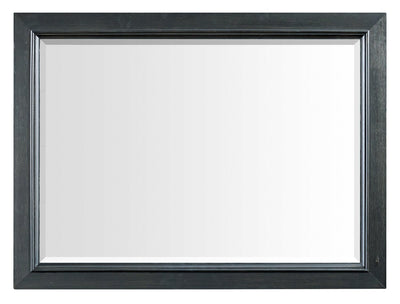 Casa Bedroom Dresser Mirror, Attachable, Wall Hanging, Wood - Black | Miroir de commode de chambre à coucher Casa en bois à fixer au meuble ou à suspendre au mur - noir