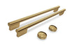 KitchenAid Handle Kit for 30\" Double Wall Oven & Microwave Combo – Brass – W11774418