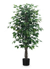 58\" Artificial Ficus Tree in 6\" Pot