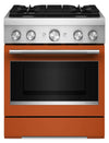 KitchenAid 4.1 Cu. Ft. Dual Fuel Range with No Preheat Air Fry Mode – Scorched Orange - KFDS930SSC