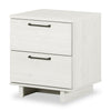 Everley Bedside 2-Drawer Nightstand with USB Port, 19.5\"W - White