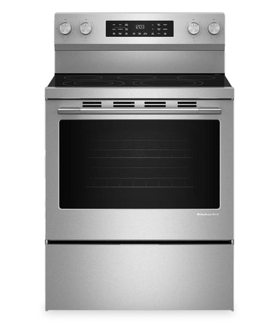 KitchenAid 30" 5.3 Cu. Ft. Electric Range with Convection Cooking Modes - YKFES330TPS | Cuisinière électrique KitchenAid de 5,3 pi3 et de 30 po avec modes de cuisson par convection - YKFES330TPS