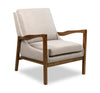 Echo 27.95\" Fabric Accent Chair with Wood Arms and Legs - Beige
