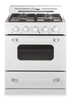 Off-Grid Classic Retro by Unique 30\" 3.9 Cu. Ft. Propane Gas Range - Marshmallow White - UGP-30CR OF2 W