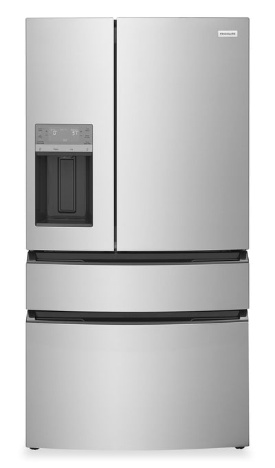 Frigidaire 36” 26 Cu. Ft. 4-Door French Door Refrigerator - Fingerprint Stainless Steel - FRMS2733AV | Réfrigérateur Frigidaire de 26 pi3 et de 36 po à 4 portes françaises - acier inoxydable résistant aux traces de doigts - FRMS2733AV