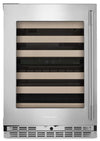 KitchenAid 24\" Undercounter Wine Cellar - PrintShield™ Stainless Steel - KUWL524SPS