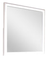 Halo Bedroom Dresser Mirror with LED Light, Glam - White