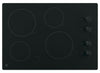 GE 30\" 4-Burner Electric Cooktop - Black - JP3030DWBB