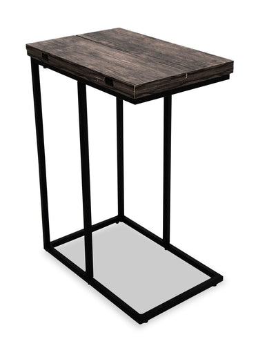 Pia 18" C-Table with Expandable Top - Brown|Table Pia de 18 po en forme de C avec dessus extensible - brune