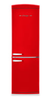 Classic Retro by Unique 24\" 12 Cu. Ft. Bottom-Freezer Refrigerator - Candy Apple Red - UGP-340L AC R