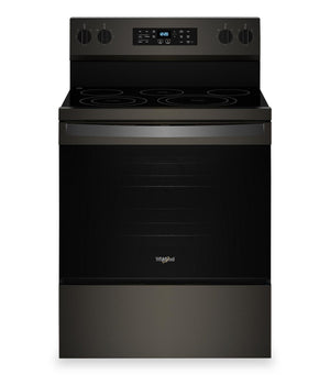Whirlpool 5.3 Cu. Ft. Electric Range with No Preheat Air Fry - Black Stainless Steel - YWFES5030RV