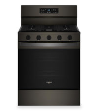 Whirlpool 5 Cu. Ft. Gas Range with Air Fry and Self-Clean - Black Stainless Steel - WFGS5030RV
