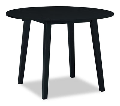 Bryn Drop-Leaf Dining Table, 42" Round - Black | Table de salle à manger ronde Bryn de 42 po avec abattant - noire