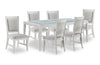 Vida 7pc Dining Set with Table & 6 Chairs, 78\"W - Sand