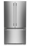 KitchenAid 36\" 25 Cu. Ft. French Door Refrigerator with Internal Water Dispenser - KRFF136SPS