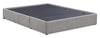 Amos Upholstered Storage Bed Base in Grey Fabric with 3 Built-in Drawers  - King Size