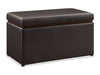 Edmonton 32\" Faux Leather Storage Ottoman - Espresso