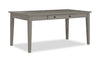 Cove Dining Table with Storage Drawers, Melamine, 66\"W - Grey