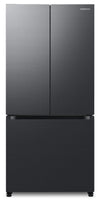 Samsung 33\" 17.5 Cu. Ft. Counter-Depth French-Door Refrigerator - Black Caviar Matt - RF18A5101MT/AA