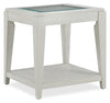 Vida 23” Solid Wood End Table with Shelf - Sand