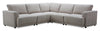 Voyage Modular 5-Piece Fabric Sectional with Removable Back Cushions – Beige