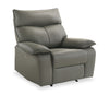 Matteo 42\" Genuine Leather Power Reclining Chair - Aviarah Grey