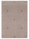 Suri 6'7\" x 9'6\" Geometric Area Rug - Brown