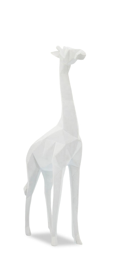 White 16" Resin Giraffe Figure