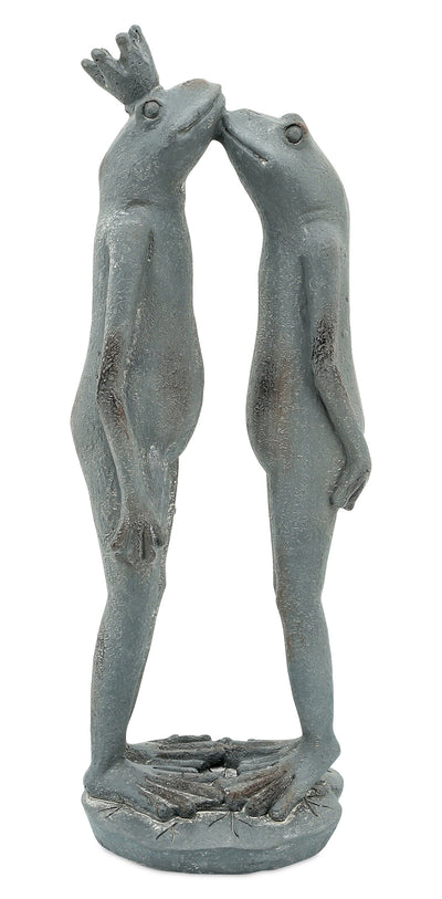 Black 16" Outdoor Resin Frog Figure