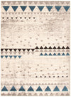 Raja Ivory-Blue Area Rug - 7'10\" x 10'2\"