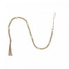 Dual Wood Bead Garland Gold Christmas Ornaments