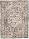 Octavian Tabriz Blue-Ivory Area Rug - 6'7\" x 9'6\"