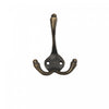 Classic Triple Iron Wall Hook Antique Brass - Set of 4 Hooks