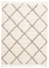 Helma Diamond Cream Shag 3'11\" X 5'11\" Area Rug