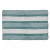Microfibre Striped Bathmat Blue 20 x 32
