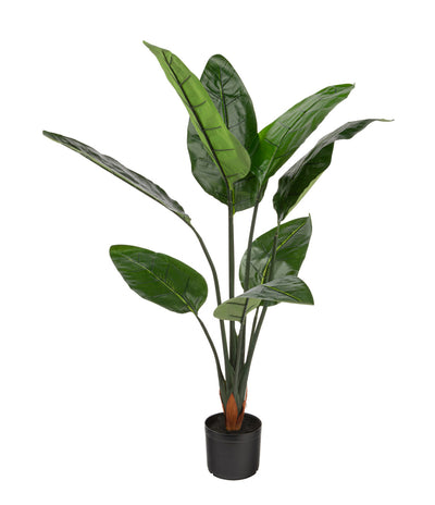 Artificial 45" Bird Of Paradise Indoor & Outdoor In Black Pot