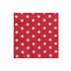 20 Pack 3 Ply Cocktail Napkin Red Polka Dot - Set of 6