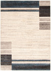 Aya Ivory-Blue Area Rug - 3'11\" x 5'7\"