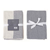 3 Pack Dual Waffle Kitchen Towel Set Ash Kitchen Linen