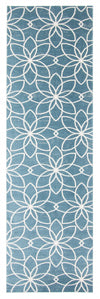 Terali Turquoise Machine Washable Area Rug - 2'6\" x 8'0\"