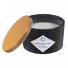 14oz 3 Wick Matte Black Scented Candle Refreshing Citrus