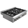 Ancona 36\" Commercial Style Slide-In Gas Cooktop - AN-2161