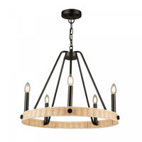 Perris 5-Light Black Chandelier