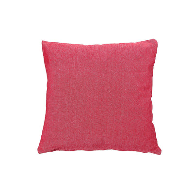 Chambray Cushion with Zipper Red - Set of 2 Cushions|Coussin rouge en chambray avec fermeture à glissière - ensemble de 2 coussins