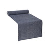 Chambray Ribbed Table Runner Navy Blue - Set of 2