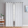 Durham Grommet Pair of Grey Curtain Panels - 54x84
