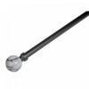 16/19mm Metal Drape Pole Set White Marble - Black