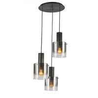 Henley 3-Light Black Chandelier