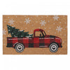 Coir Door Mat Buffalo Truck with Tree Floormat