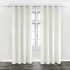 Circle 52\" x 96\" Linen Grommet Panel (Set of 2) - White